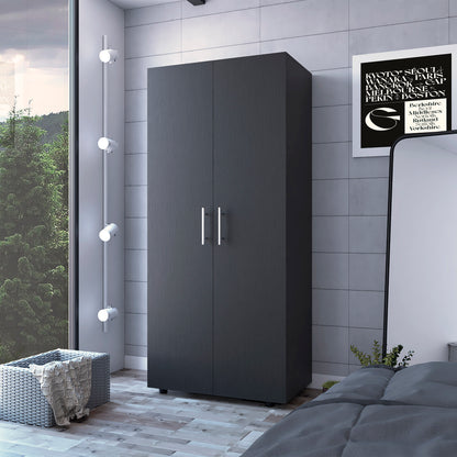 Pendleton Rectangle Armoire  - Black