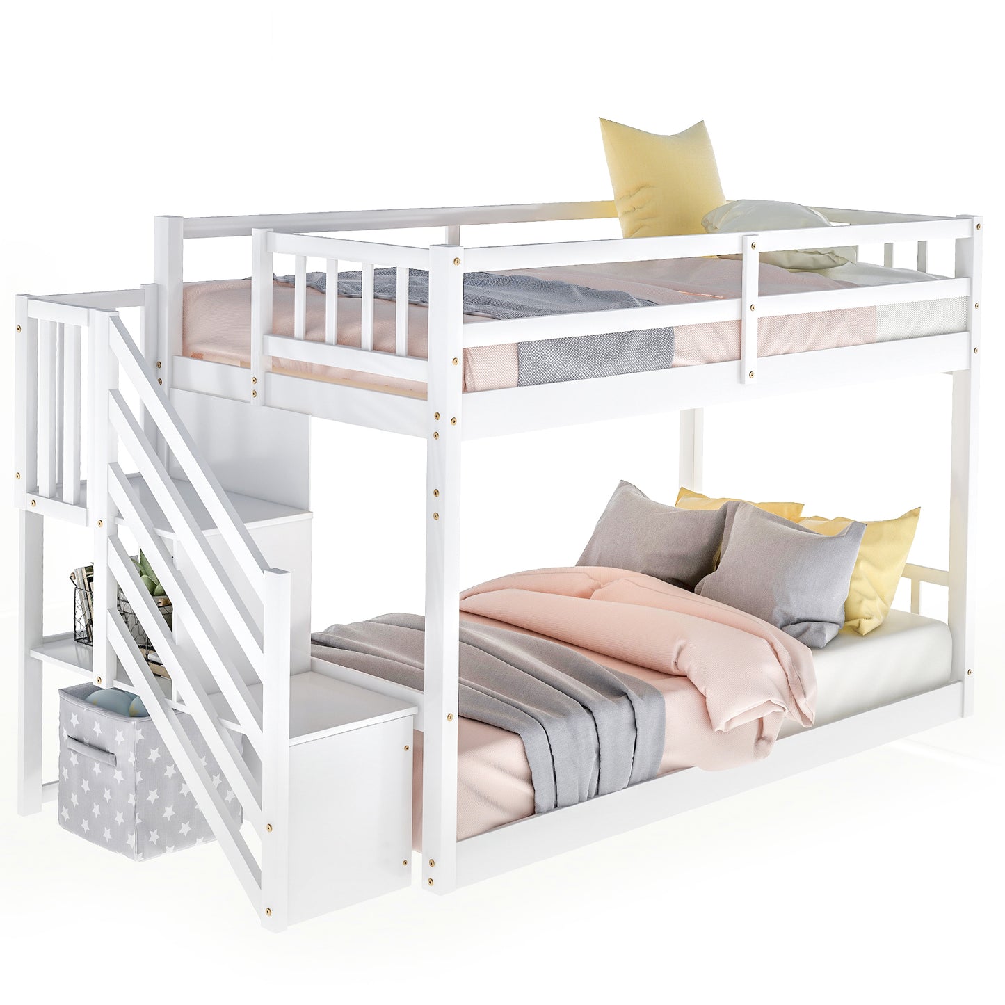 Cloud Haven Twin Loft Bed - White