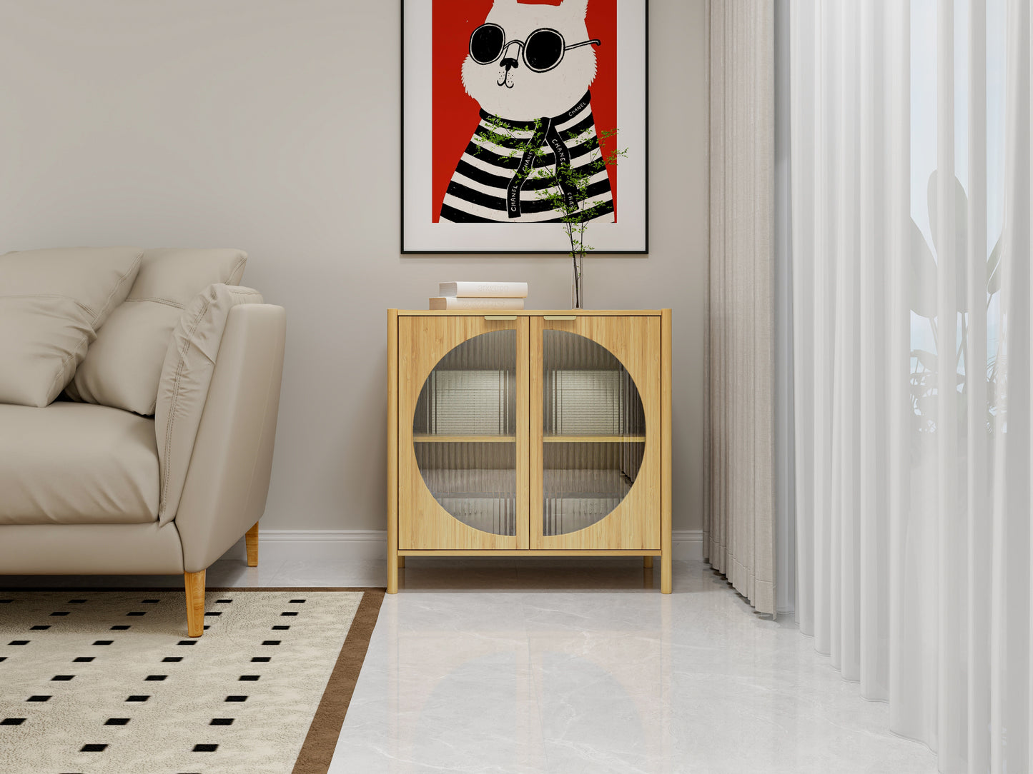 Natural Bamboo Cabinet