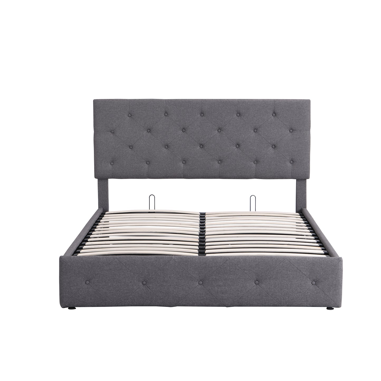 Royal Rest Upholstered Platform Bed - Gray