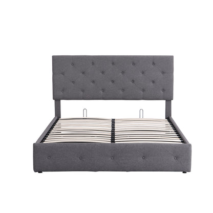 Royal Rest Upholstered Platform Bed - Gray