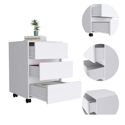 Artemisa 3 Drawer Filing Cabinet - White