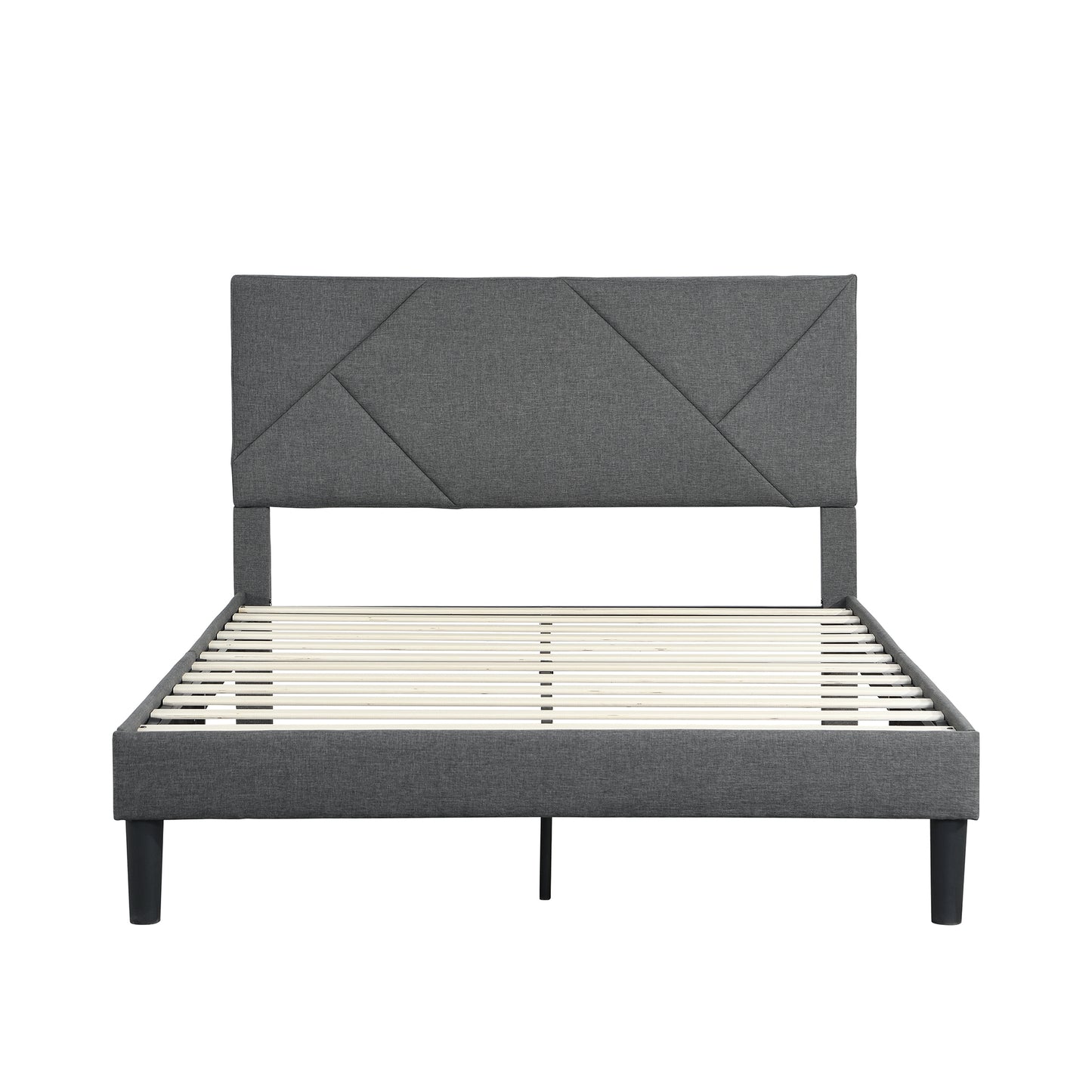 ElegantDreams Upholstered Queen Bed Frame