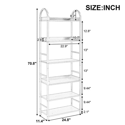 Tall Tower Bookcase - Brown