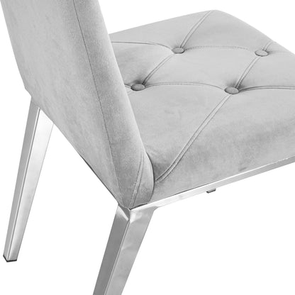 Chrome Luxe Dining Chairs