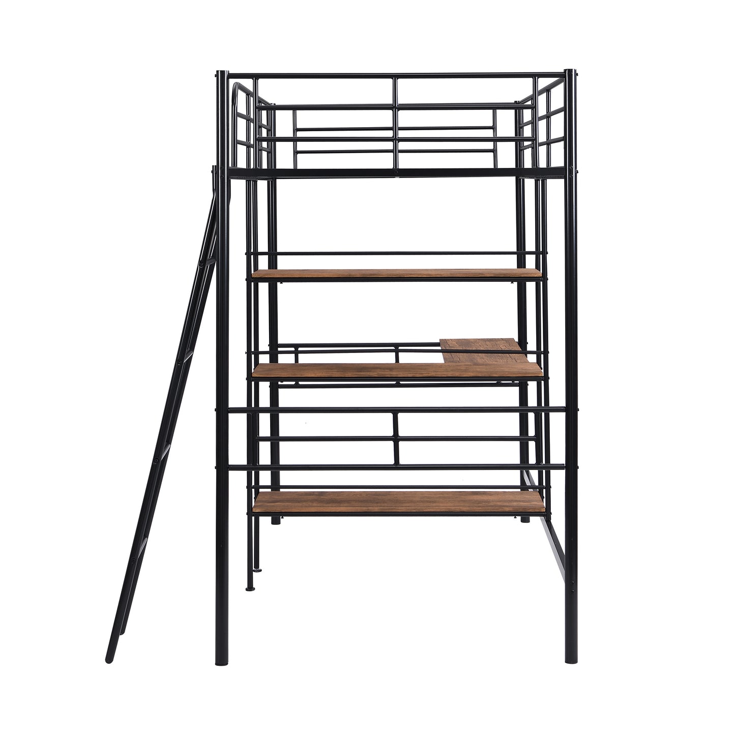 ElevateMax Twin Loft Bed with Desk and Shelves