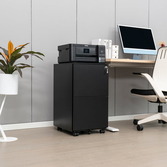 Secure File Cabinet - Black