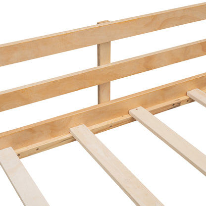 Nature's Haven Twin Loft Bed with Dual Storage