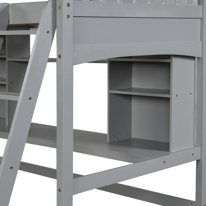 Gray Haven Loft Bed