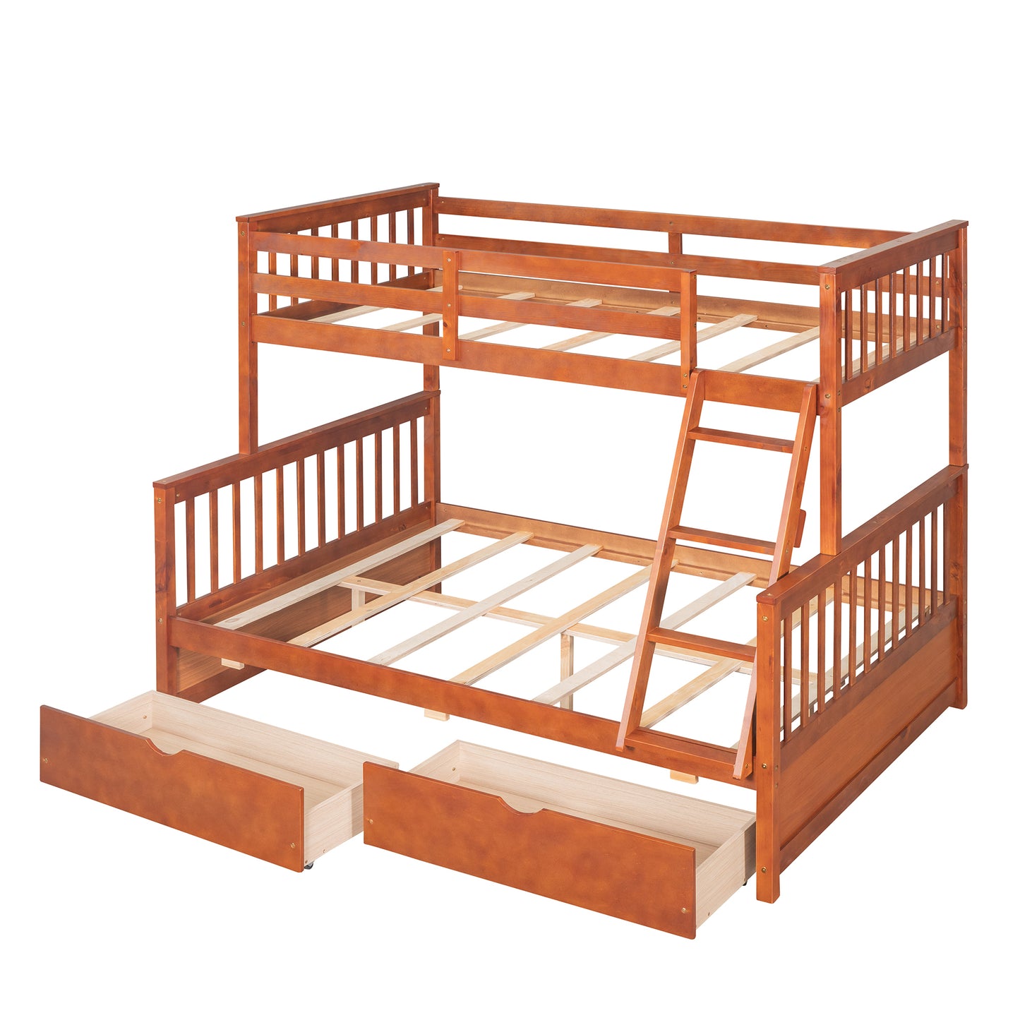 Walnut Haven Twin-Over-Full Bunk Bed