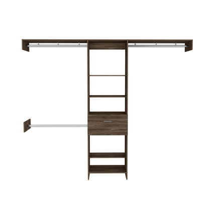 Walnutwood Closet Organizer