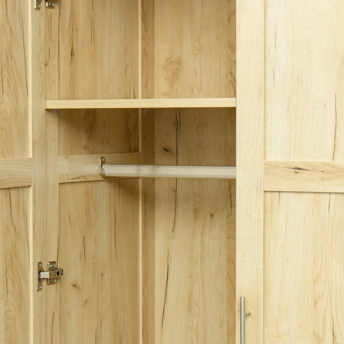 Elegant Oak Haven Wardrobe and Kitchen Cabinet