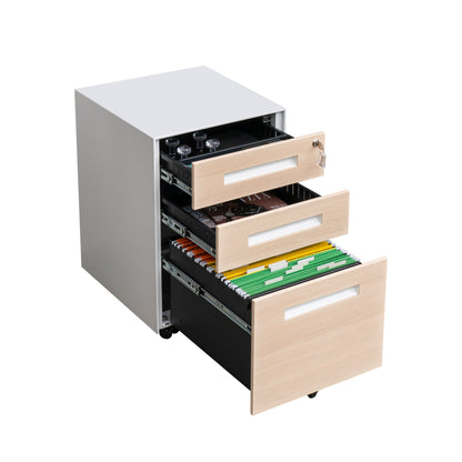 Compact 3 Drawer Mobile File Cabinet - Chery