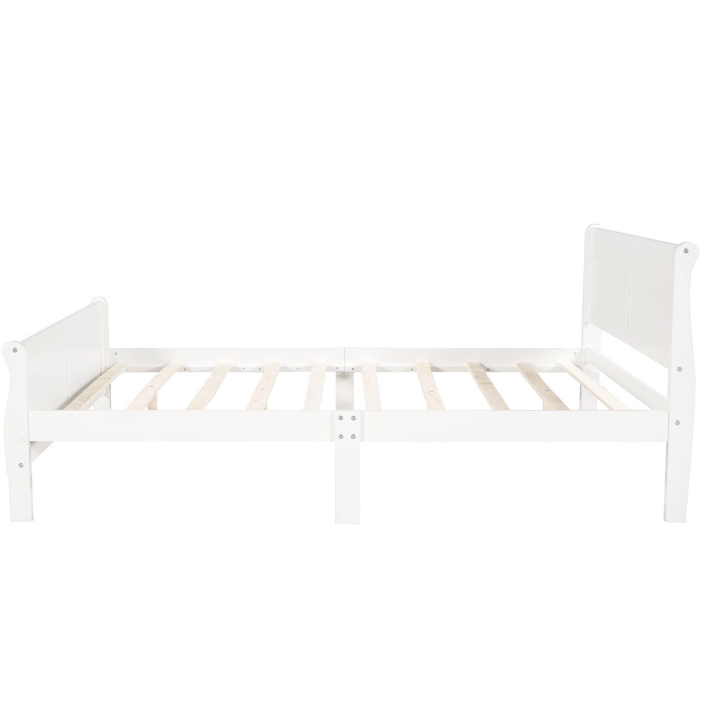 Urban Fusion Full Size Wood Platform Bed - White