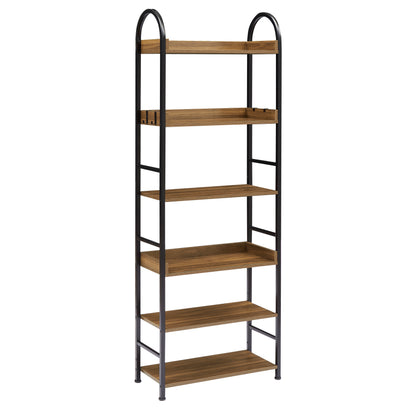Tall Tower Bookcase - Brown