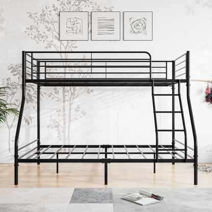The Diamond Twin-Over-Full Metal Bunk Bed -Black