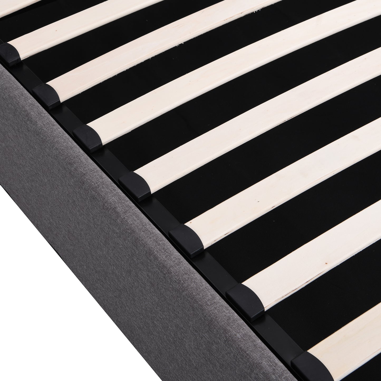 Royal Rest Upholstered Platform Bed - Gray