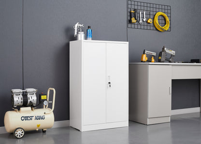 Secure Guard Storage Metal Cabinet - White