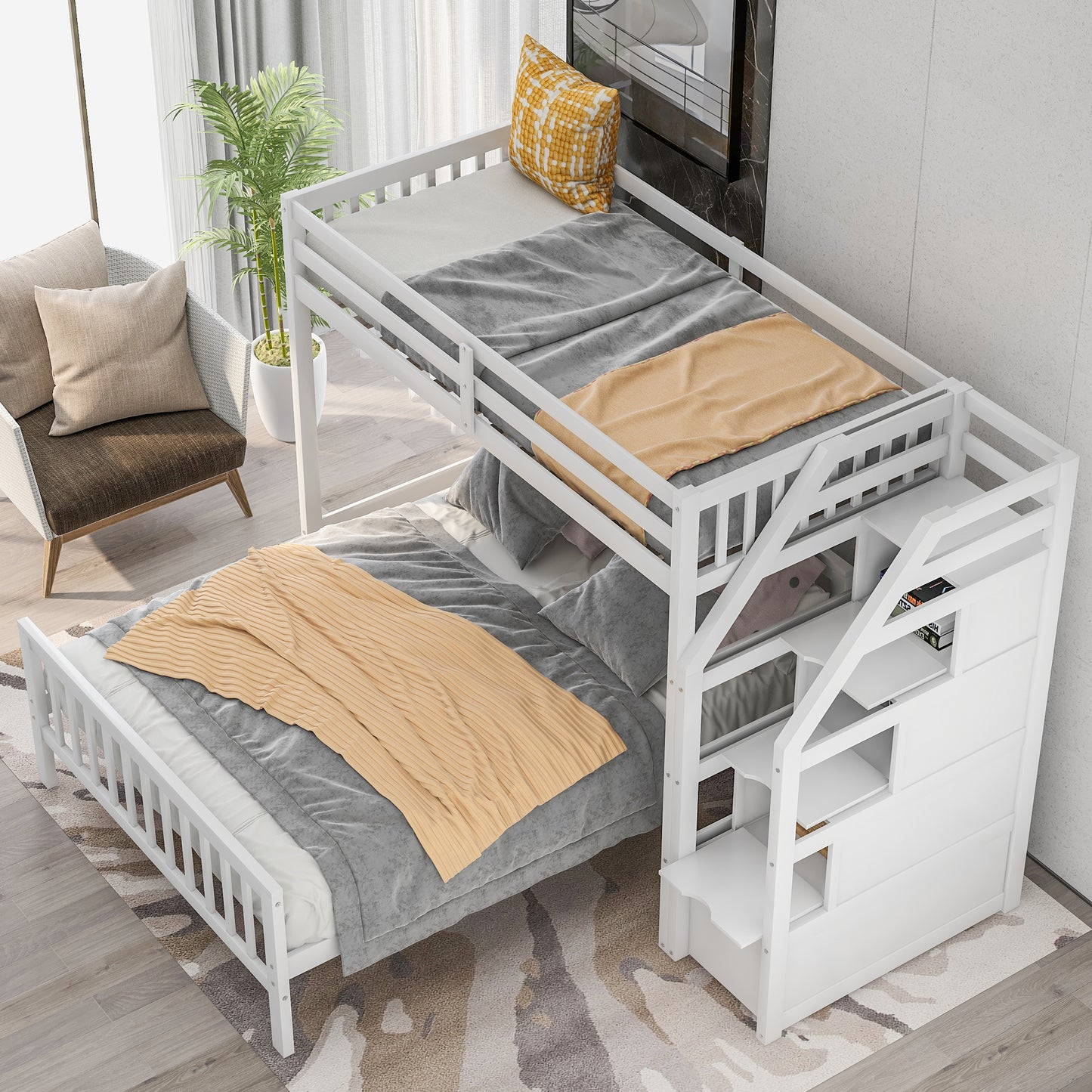 Snowy Steps Loft Bed