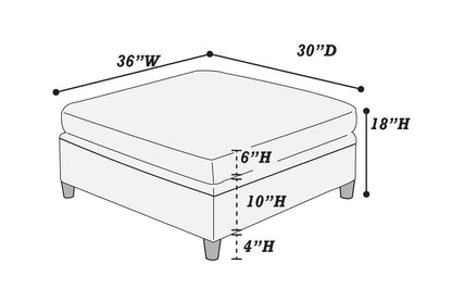 Cloud Comfort Ottoman