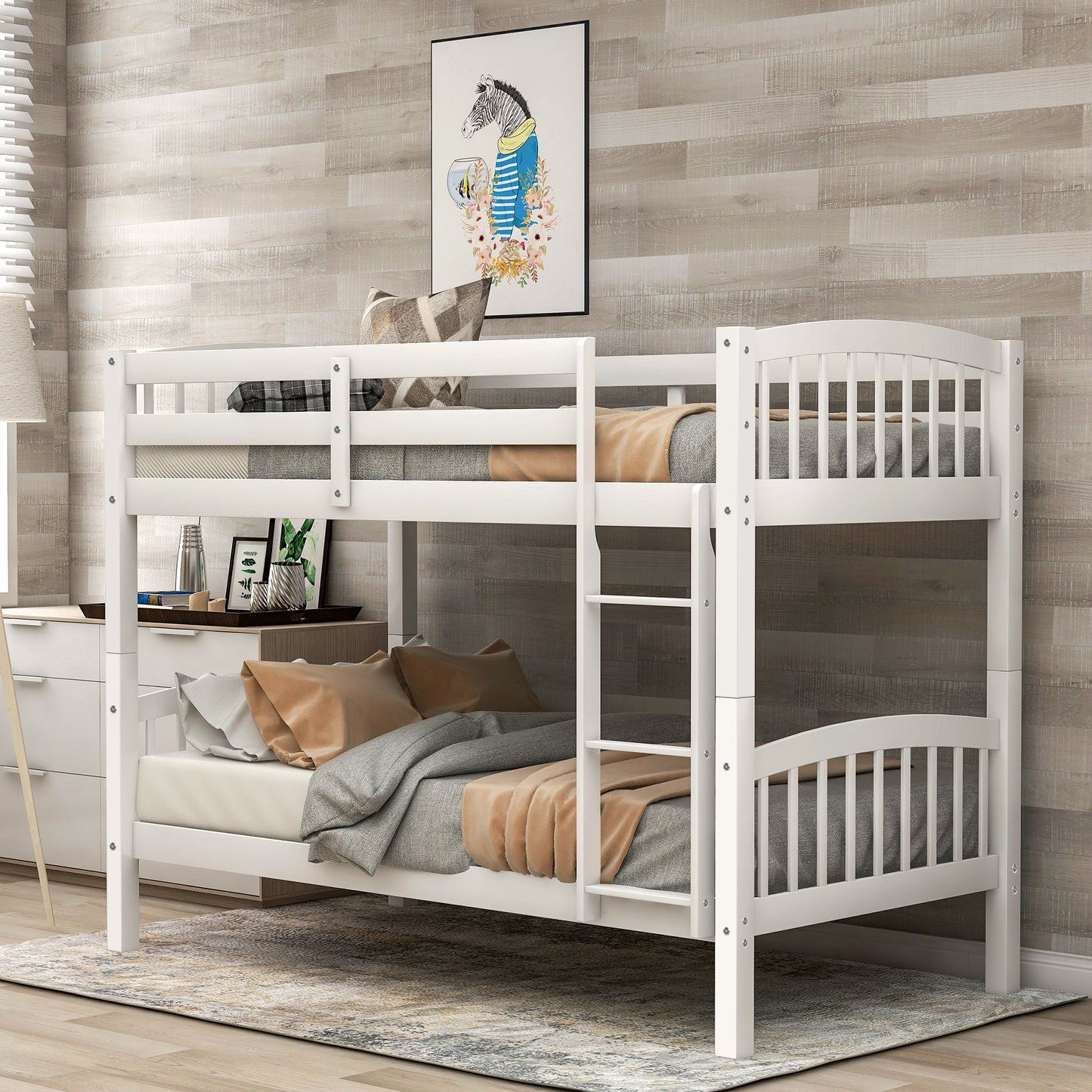 Snowy Peaks Twin Bunk Bed