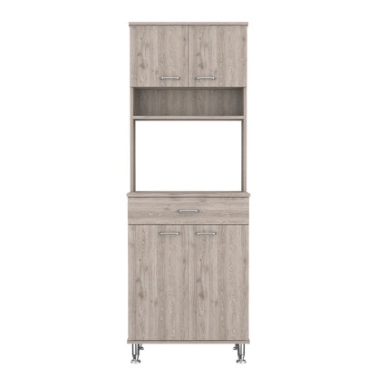 Pure Kitchen Pantry with Countertop - Light Gray