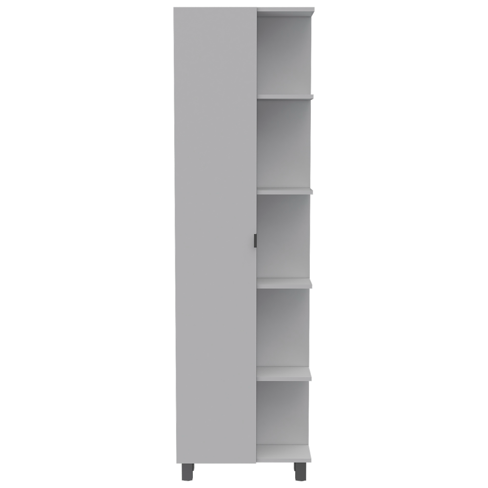 Urano Corner Linen Cabinet - White