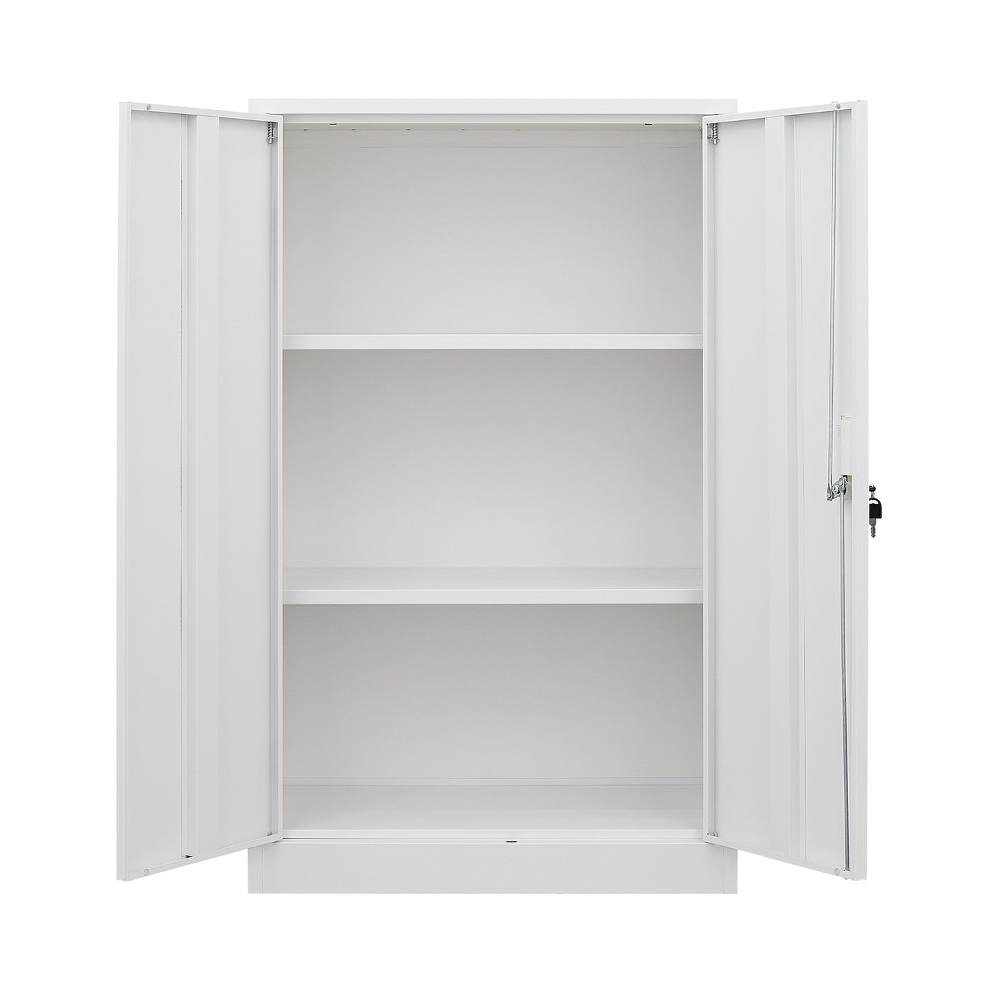 Secure Guard Storage Metal Cabinet - White
