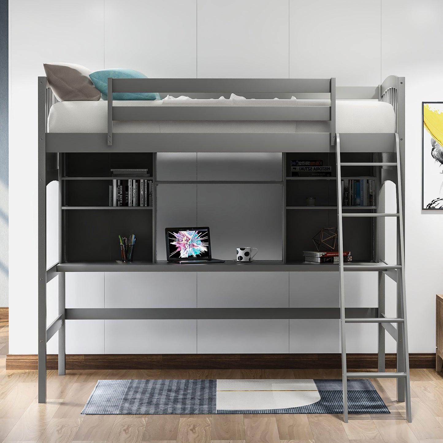 Gray Haven Loft Bed