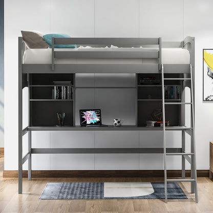 Gray Haven Loft Bed