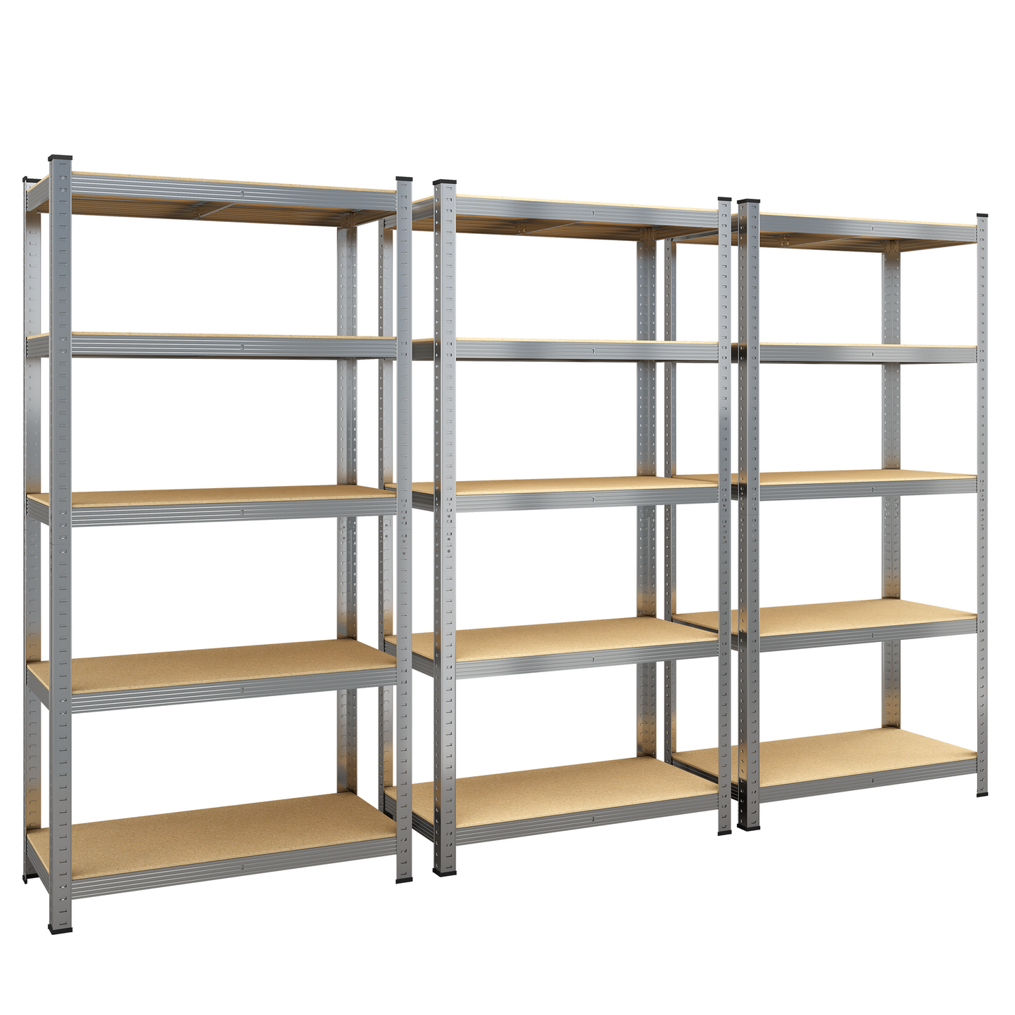 Silver Max Storage 5-Tier Utility Shelves - M