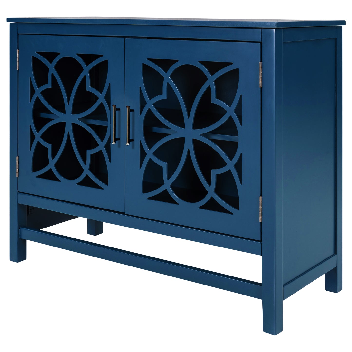 Navy Blue Elegance Wood Cabinet