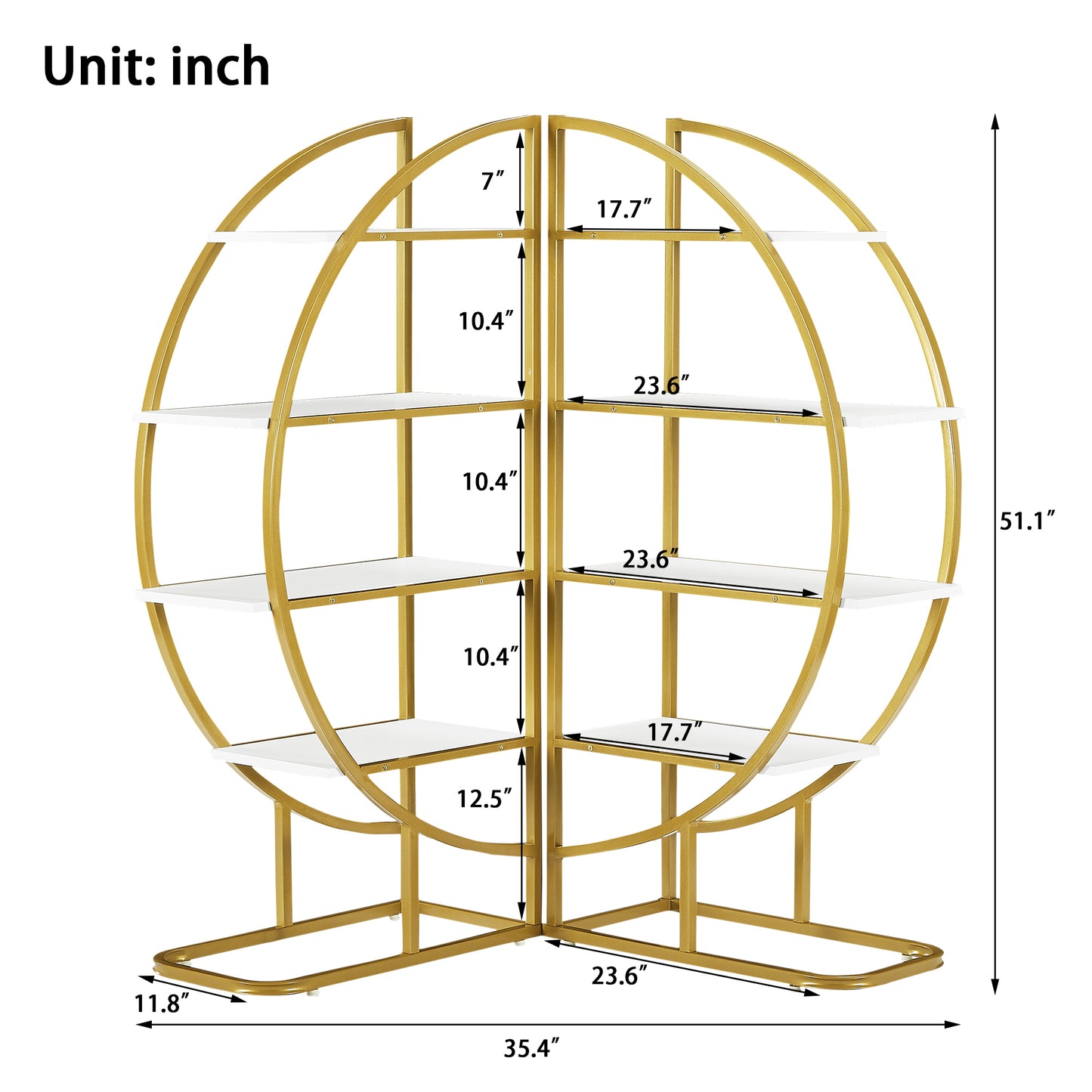 Golden Circle Bookshelf