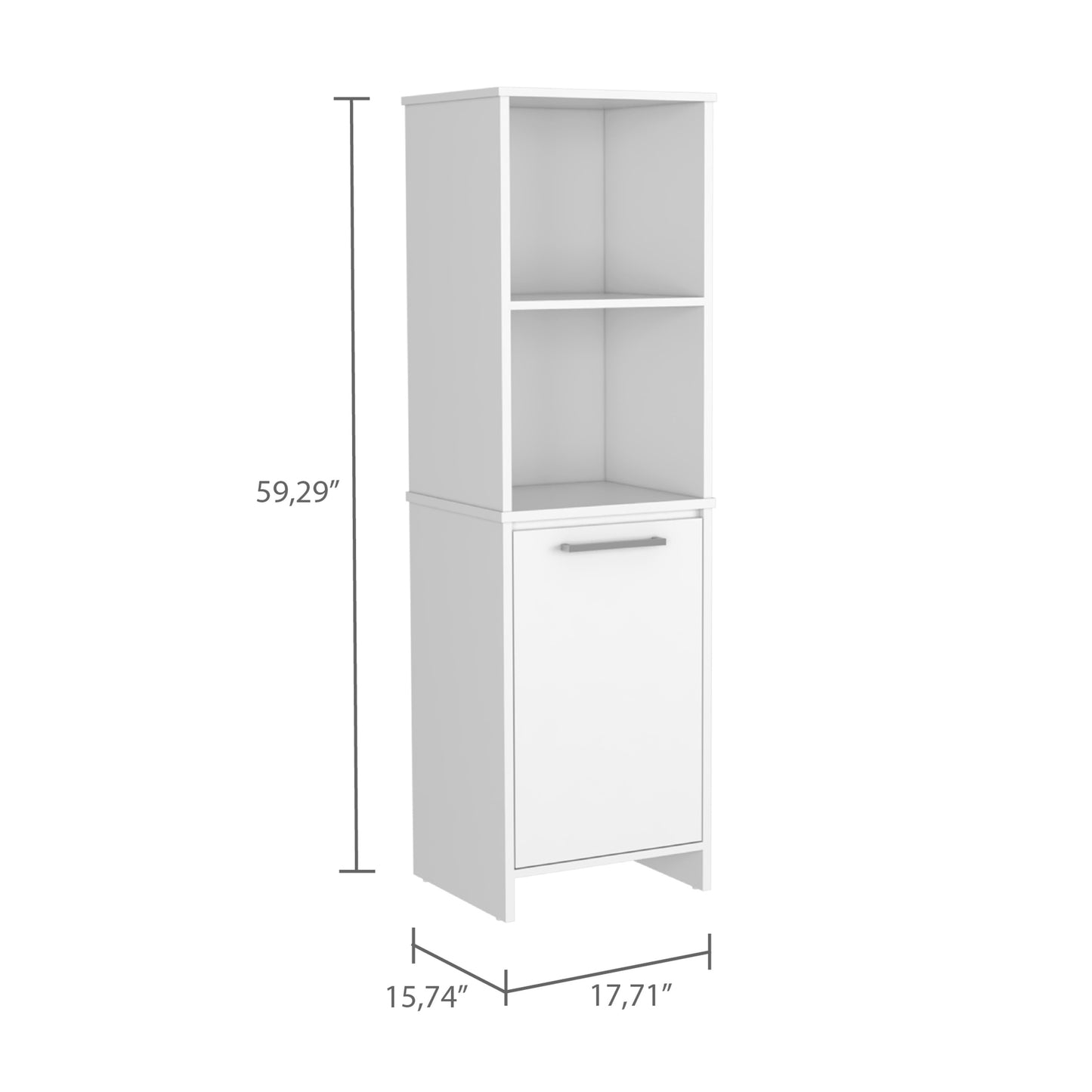 Mobile Filing Cabinet - White