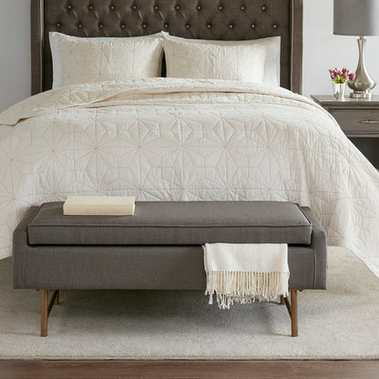 Nina Storage Bench - Gray