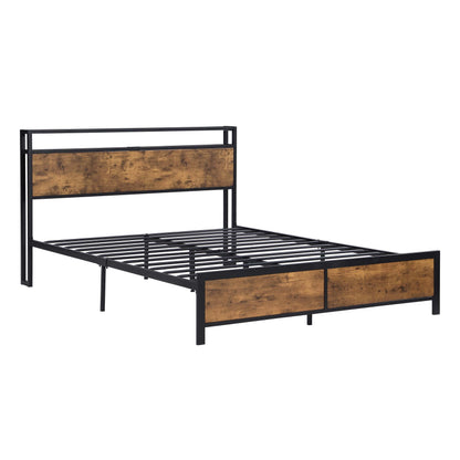 Rustic Glow Queen Bed Frame