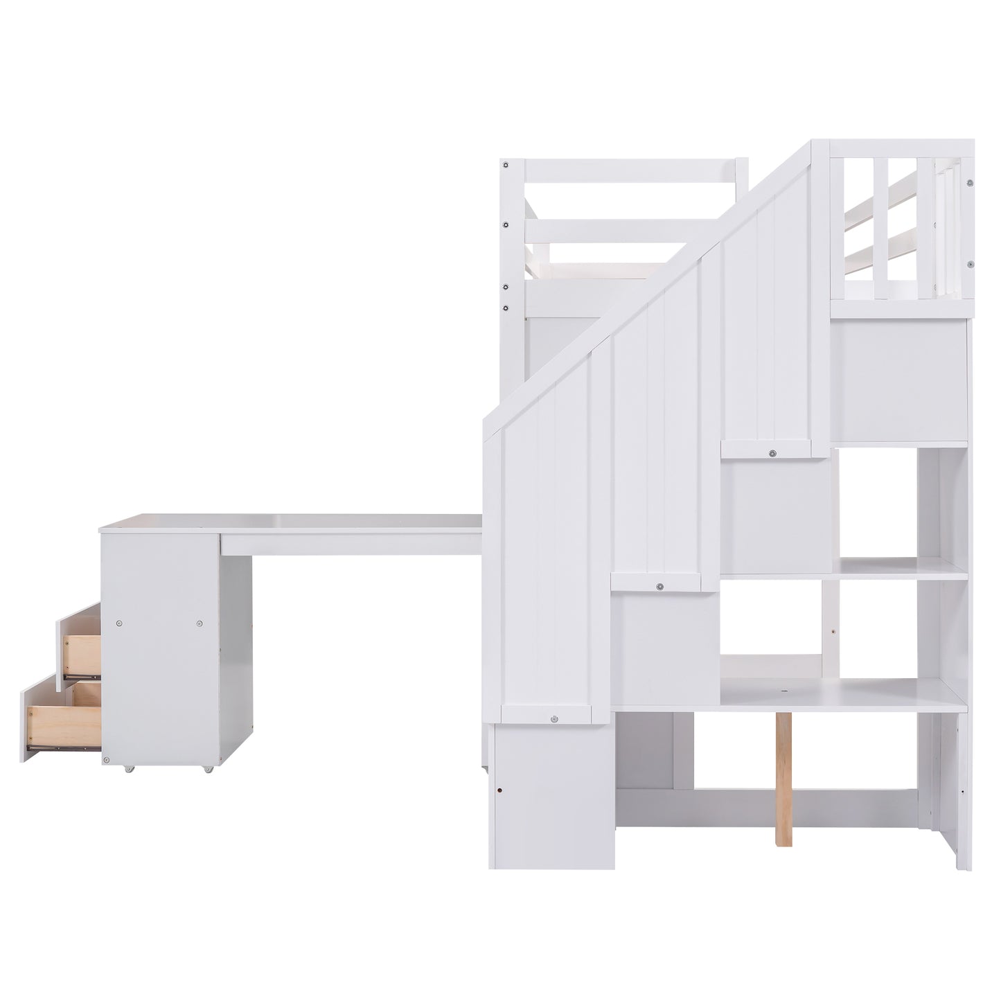 Smart Space Twin Loft Bed : The Ultimate Study and Storage Solution
