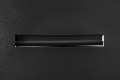 Metal Steel 2 Drawer Lateral Filing Cabinet - Black
