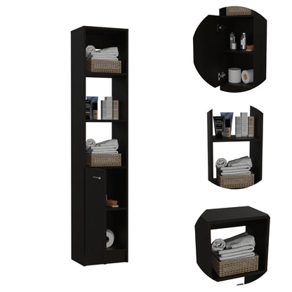 Malaga Linen Cabinet - Black