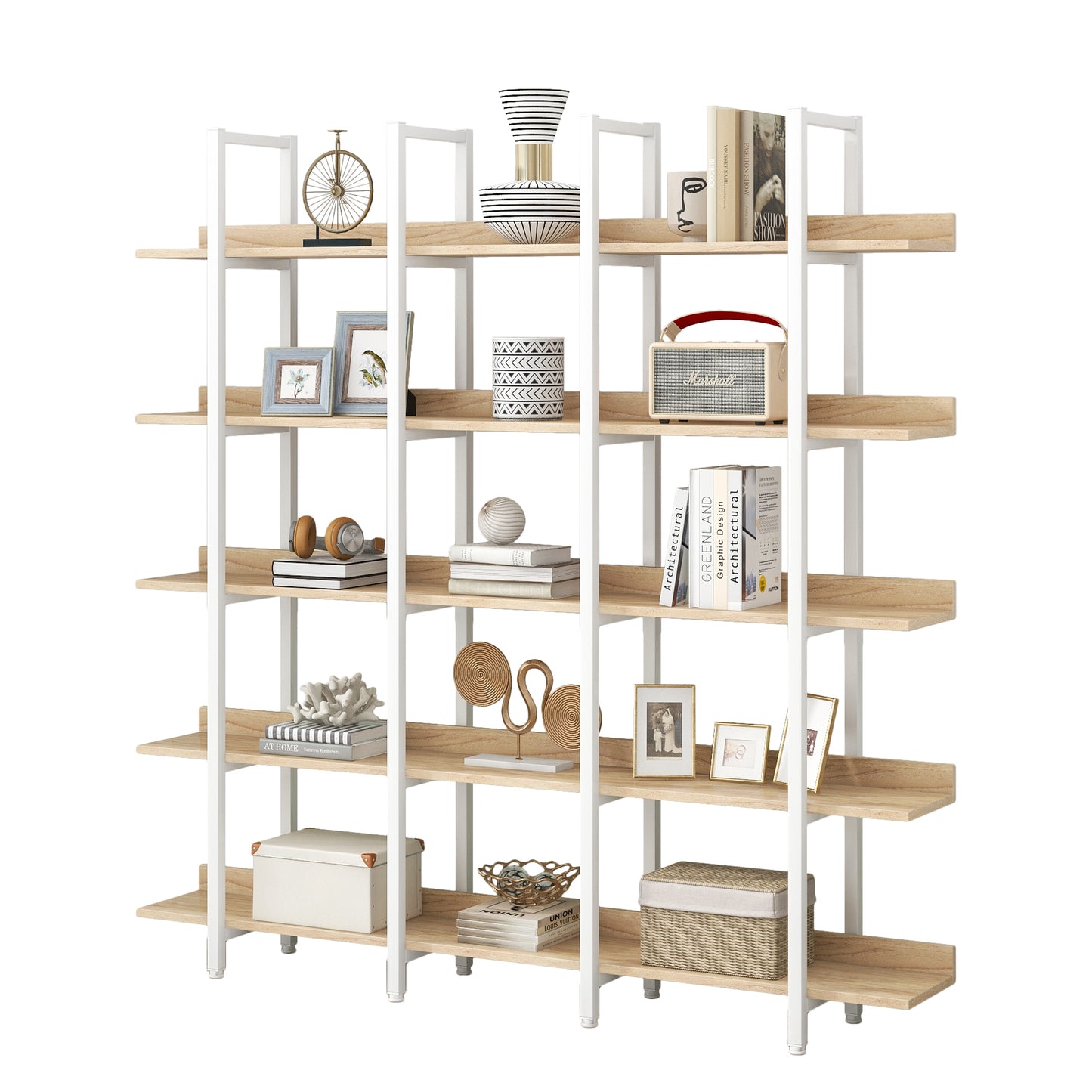 Vintage Industrial Style Shelf - Oak