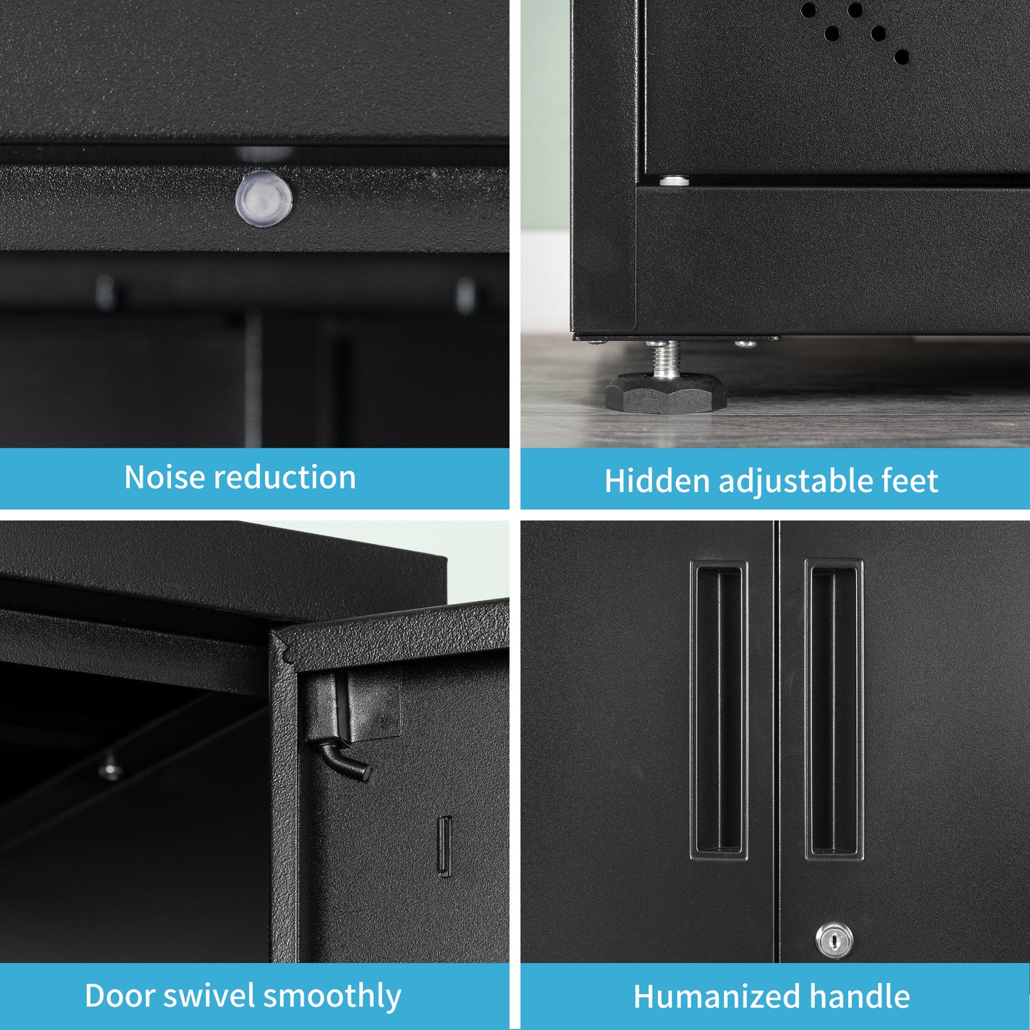 Space Max Storage Cabinet - Black