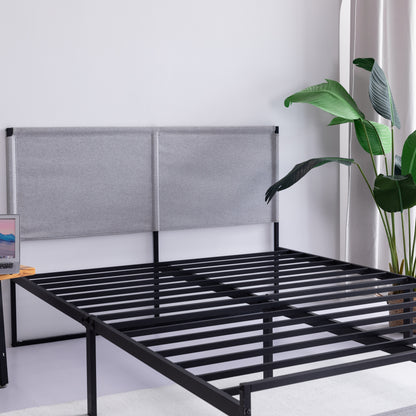 Ovi King Size Metal Bed Frame - Gray