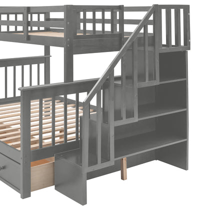 ElevateMax Twin-Over-Full Bunk Bed