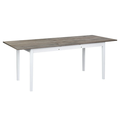 Elegant Extendable Grey Dining Table
