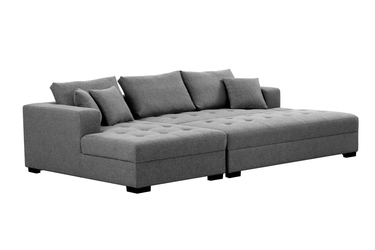 Elegant Comfort 3-Seat L-Shape Sectional Sofa Set