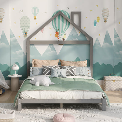 CozyHaven Gray House Bed