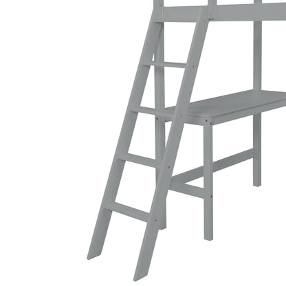 Gray Haven Loft Bed