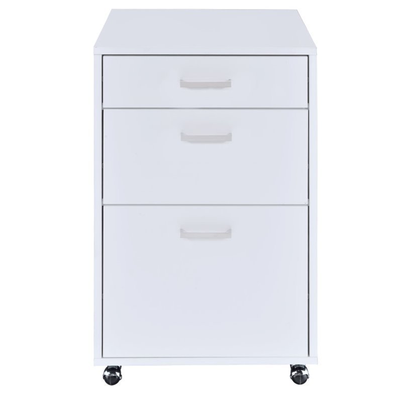 Glossy Chrome File Cabinet