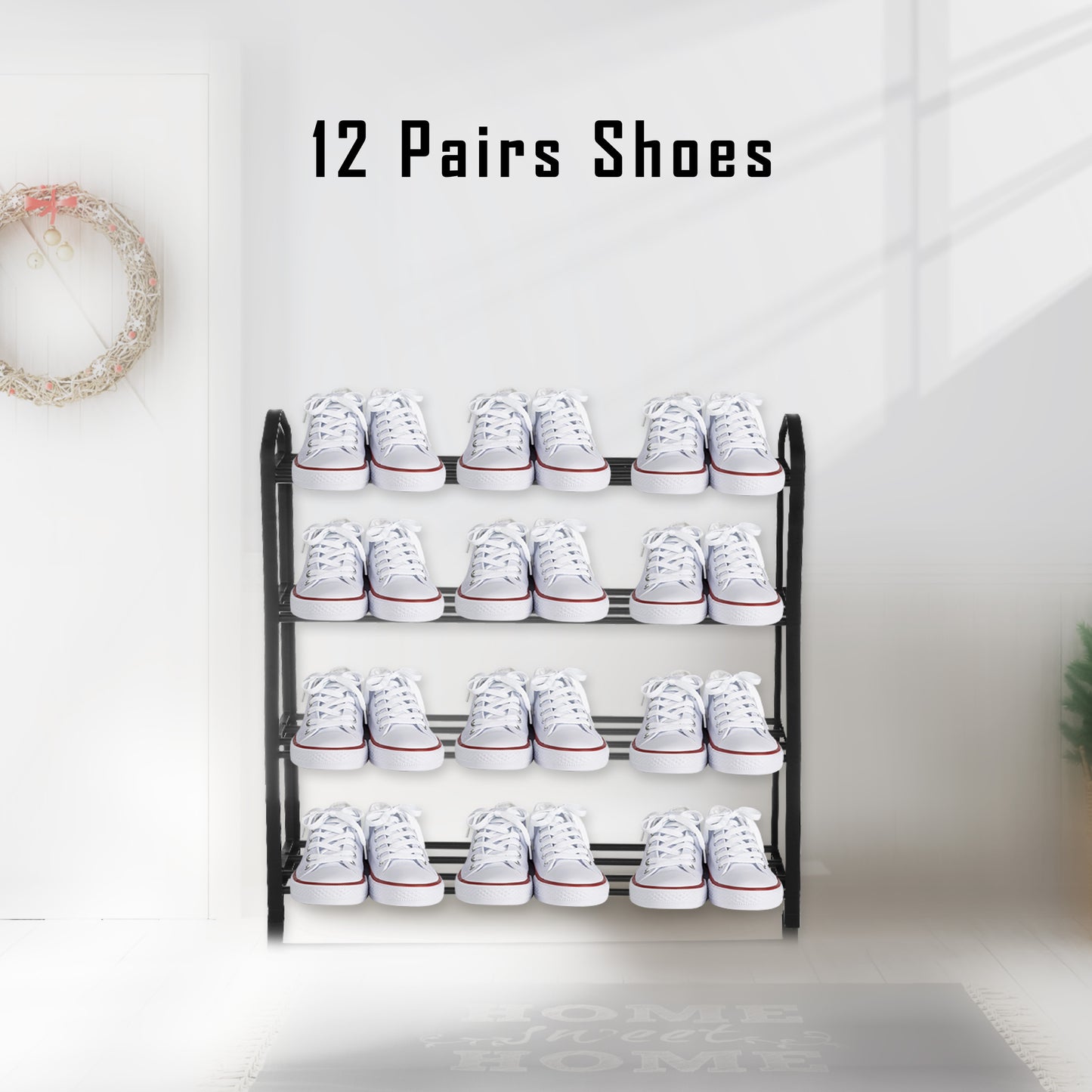 Stack Pro 4-Tier Stackable Shoe Rack