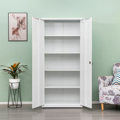 Space Max Storage Cabinet - White